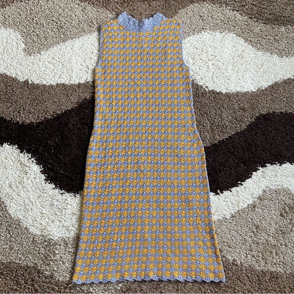 RACHEL COMEY Thatch Dress Crochet Periwinkle Sz M - Picture 3 of 11